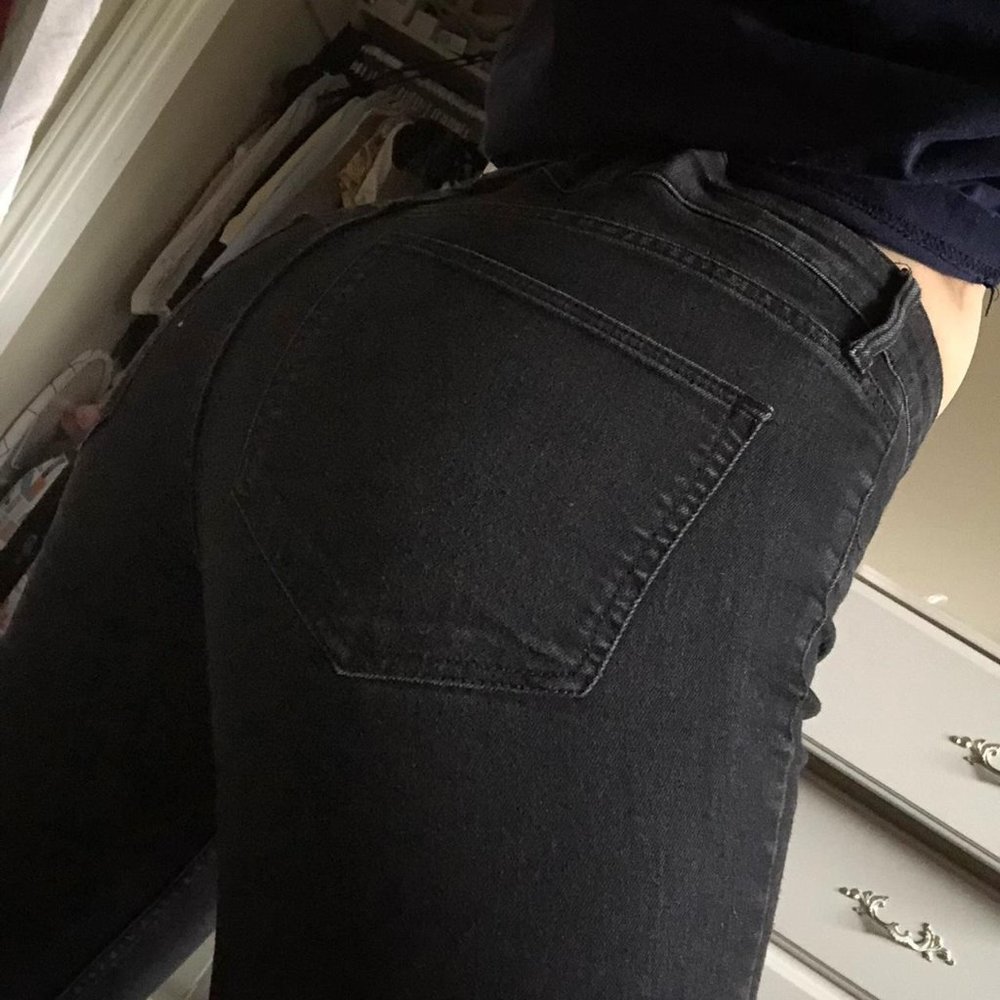 H&M black denim jeans